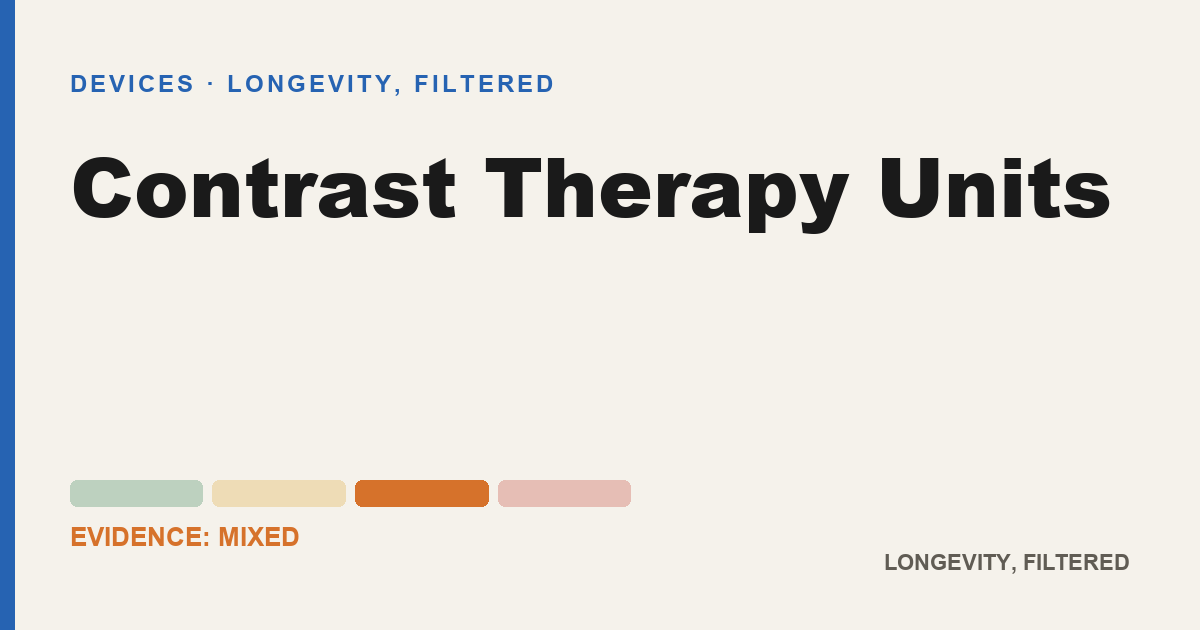Contrast Therapy Units, evidence-rated longevity guide
