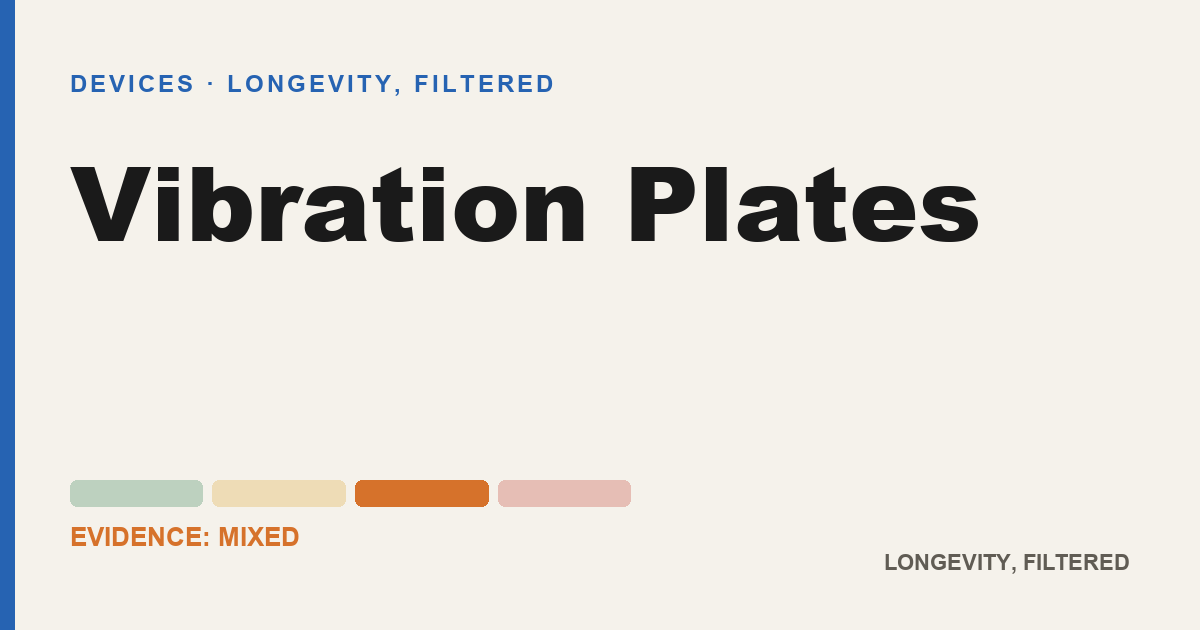 Vibration Plates, evidence-rated longevity guide