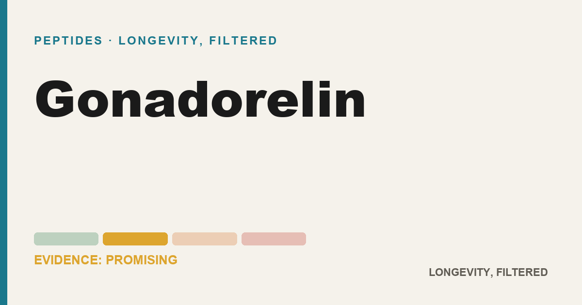 Gonadorelin, evidence-rated longevity guide