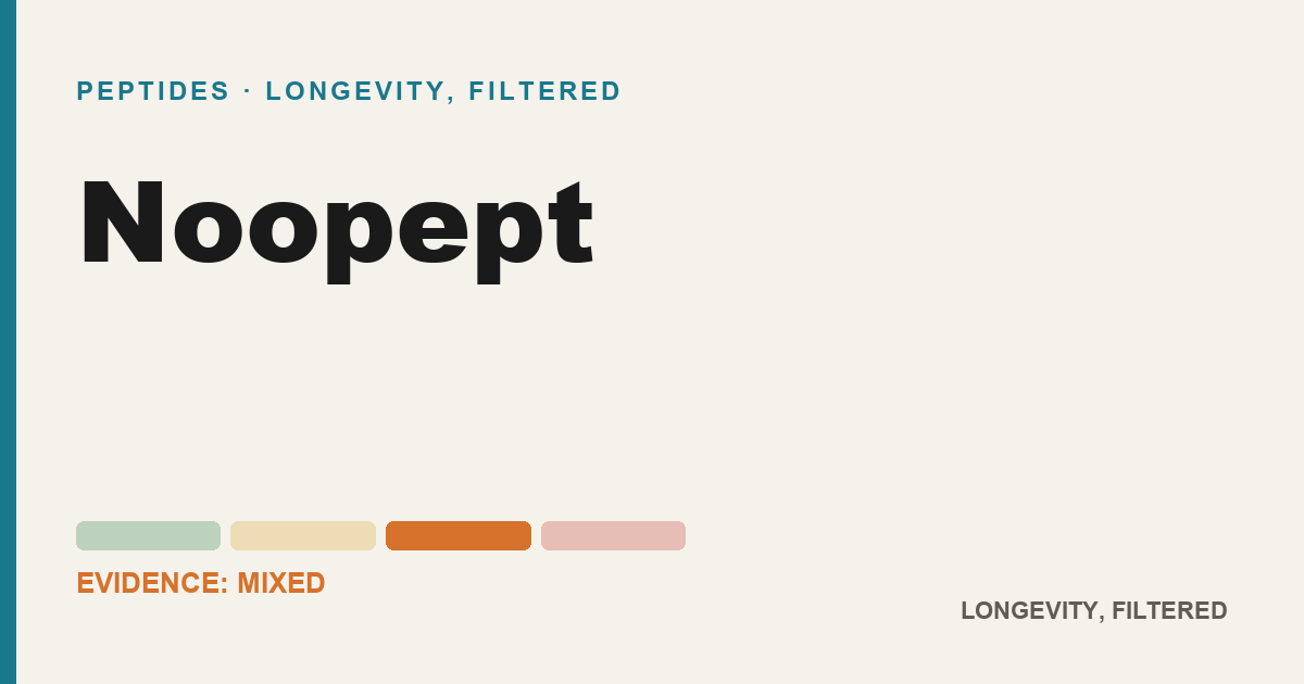 Noopept, evidence-rated longevity guide