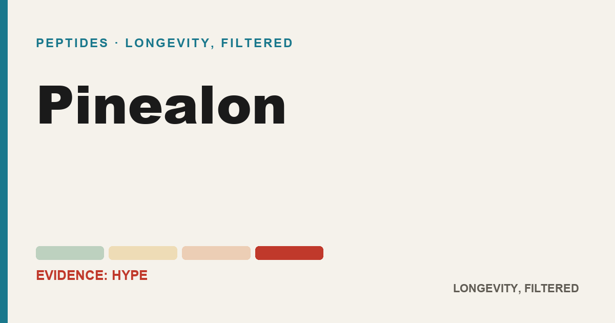 Pinealon, evidence-rated longevity guide