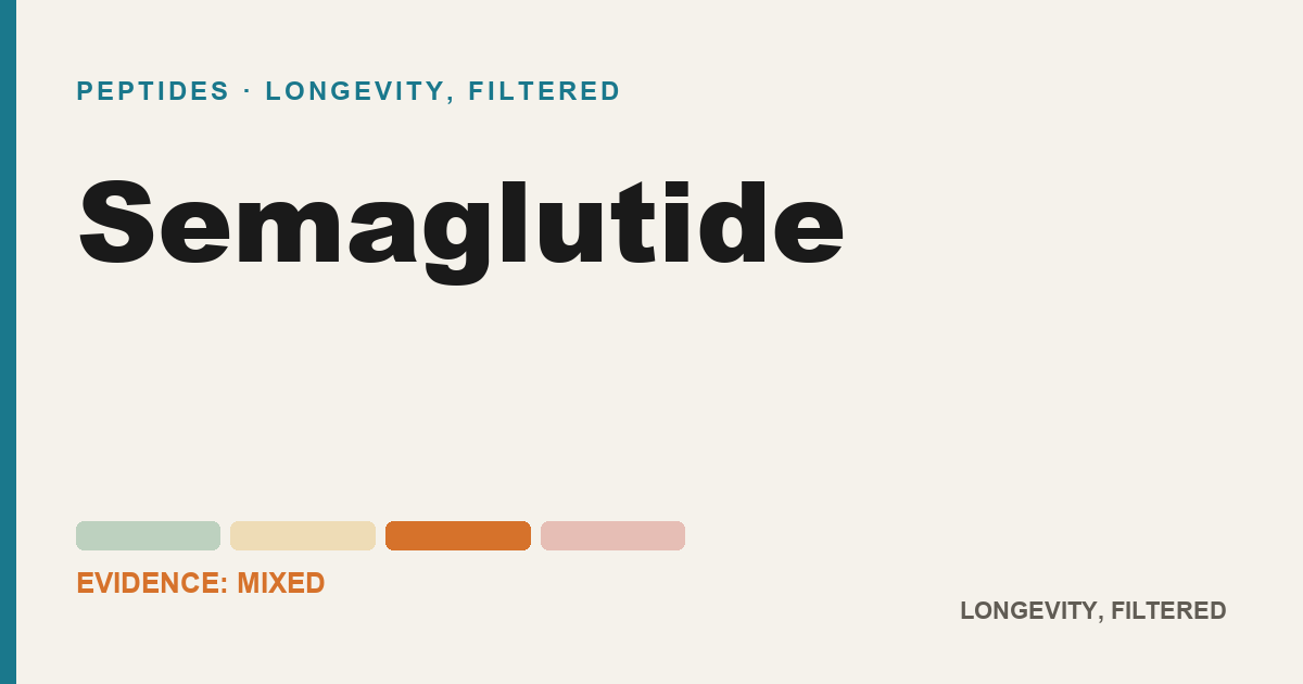 Semaglutide, evidence-rated longevity guide
